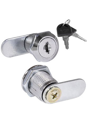 MS701-20, Замок цилиндрический для бокса с ключом RUICHI MS701-20, 20х18 мм, ригель прямой, 2 плоски