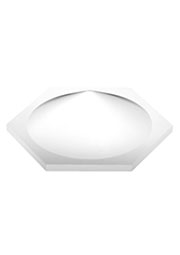 SJ6553, клеевые ножки d11x3 шестиугольник прозрачный