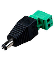 14-0314, Разъем питания, штекер, 2.10 х 5.50мм, с клеммной колодкой