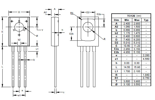2N3440, Транзисторы и сборки биполярные, корпус TO126