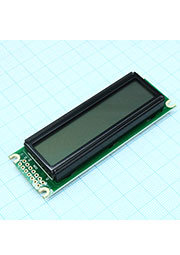 WH1602D-YGH-CTK#, ЖКИ симв, 16х2, подсв. Ж-З, инд. Серый