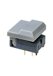 MP86B0GH-G, кнопка без фиксации серая 24В 12mА