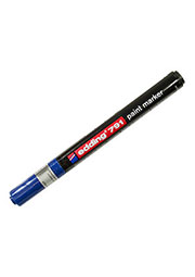 EDDING 791 синий, лаковый маркер  с круглым наконечником 1-2 мм