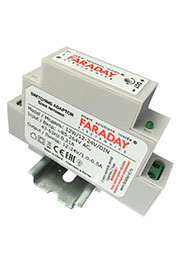 12W/12-24V/DIN, Блок питания с регулируемым напряжением, 12-24В, 1-0.5А, 12Вт