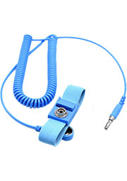 16101-1, браслет антистатический зажим крокодил (синий)