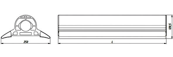АЛЬФА1-К-100-4000К-Ш1-ОС, Светильник уличный консольный, 100Вт, 4000К, артикул ВПС-А-1-100-Ш1-К-4К-6