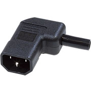 AC-101R2 (KLS1-ASS-203-M), Вилка на кабель 220в, 3 контакта, прямой угол, тип 2