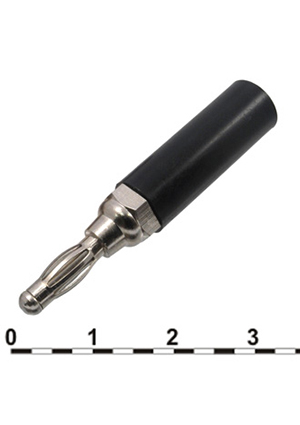 10-0072 a black, Штекер RUICHI 10-0072 a чёрный, под пайку