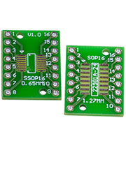 Breadboard 221, макетная плата SOIC-16/SSOP-16