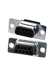 164531-4, D-SUB розетка на кабель 9 контактов обжим HDP20 (к 167292-1)
