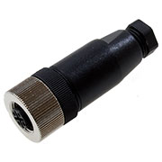 K-DOS-1205-G, разъем гнездо для датчика накидная гайка М12 5 контактов IP67 (=DOS-1205-G)