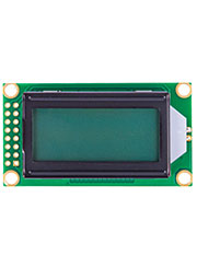 SDCB0802GYD-R02, ЖКИ 8х2 символьный англо-русский с подсветкой