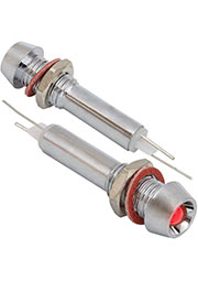 L-614-R 12v (6mm), Индикатор светодиодный в корпусе RUICHI L-614-R, 12 В, 6 мм, красный