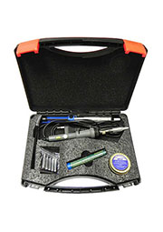 ELEMENT 947-III, Набор для пайки (паяльник 220В, оловоотсос, пинцет, очиститель)