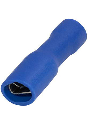 10-0088, Клемма ножевая полностью изолированная RUICHI 10-0088, 2.5 мм2, 4.8 х 0.8 мм, 15 А, 400 В,