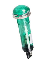 KLS9-ILS-M10-2A-N1-G (N-806G), Лампа неоновая с держателем зеленая 220V