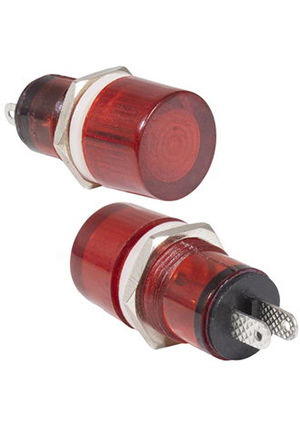 N-292-R, Лампочка неоновая в корпусе RUICHI N-292-R, 220 В, красная