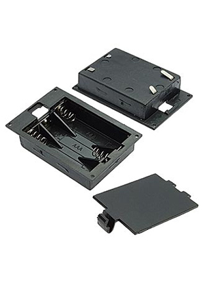 AAA*3 64*64*14mm, Батарейный отсек RUICHI AAA*3 64*64*14 мм, закрытый