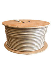 RG-8X, коакс.каб.,50 Ом, жила Cu, серый, бухта 100м