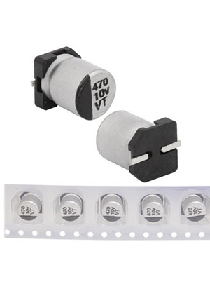 470 uF 10 V 105C 6.3*7.7 VT, EVT010ADA471M0677 JWCO Конденсатор электролитический SMD, 470 мкФ, 10 В