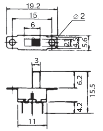 SS12F16G5-G, переключатель сдвиговый 50В 0.3А (аналог для B144 SS5)