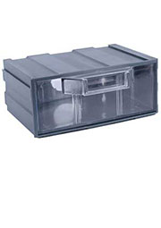 К1 серая, кассетница прозрачный лоток 131х107х57мм