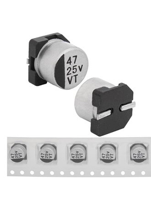 47 uF 25 V 105C 6.3*5.4 VT, EVT025ADA470M0654 JWCO Конденсатор электролитический SMD, 47 мкФ, 25 В,