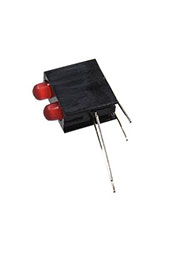 L-7104GE/2ID, два красных светодиода 3мм в корпусе 20мКд 627нм