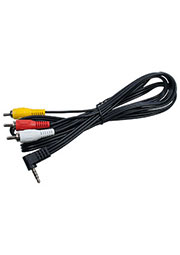 3-0123-1.5, Шнур A/V шт 3.5st 4С-3RCA, plastic-nickel, d=3.2 мм, 1.5м