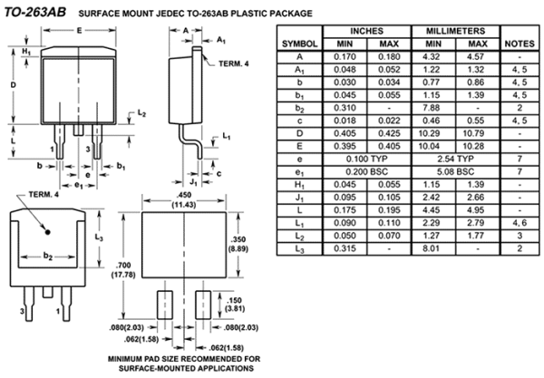 BT136B-600E,118, D2Pak (TO-263)