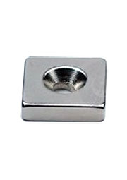 Магнит прямоугольник 12х12х3,5/6х3мм с зенковкой неодим