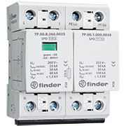 7P.02.8.260.1025, Устройство защиты от импульсных перенапряжений УЗИП тип 1+2 (1 варистор/искровый р