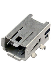 1981386-1, Мини разъем, 8 контактов 500мА 30В Modular Jack F, Type II, правоугольный, 15.85 x 7.4 x
