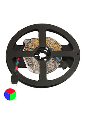 5050 150LED IP33 12V RGB, Светодиодная лента RUICHI, 5050, 150 LED, IP33, 12 В, RGB, катушка 5 м (це