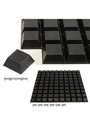 SF-006 (20.5x14x7.6mm), Ножка приборная самоклеющаяся RUICHI SF-006, 20.5x14x7.6 мм, квадратная
