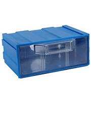 К1 синий, кассетница прозрачный лоток 131х107х57мм