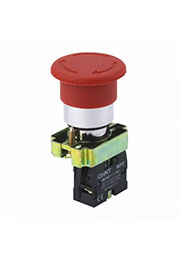 574861, (Замена на 574012) Кнопка управления "Грибок" ?30мм (2) с фиксации NP2-BS442 без подсветки к