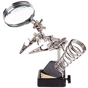 12-0252-9, Держатель плат "третья рука" с лупой 2.5X