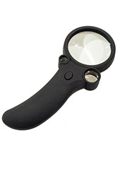 TH-600600, лупа круг.с подсвет. 4 св.диода+1уф d=65мм 2.5х/25х/55х