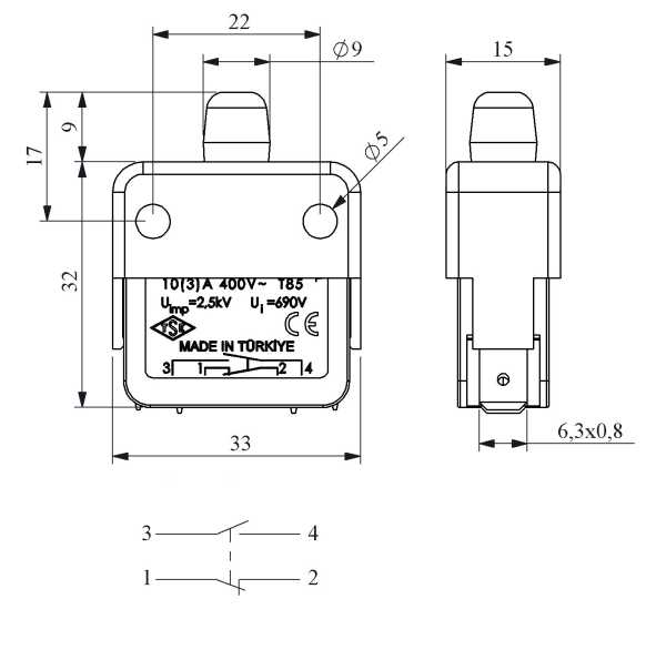 BS1012E, Мини-выключатель