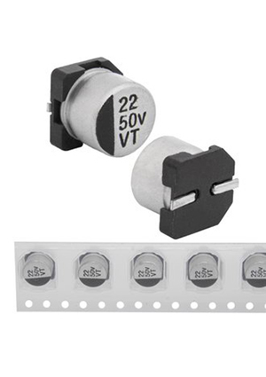 22 uF 50 V 105C 6.3*5.4 VT, EVT050ADA220M0654 JWCO Конденсатор электролитический SMD, 22 мкФ, 50 В,
