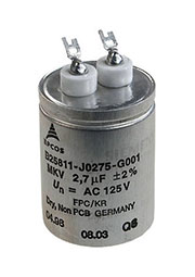 B25811J275G1, конденсатор B25811J0275G001, MKV 2.7мкФ 125v