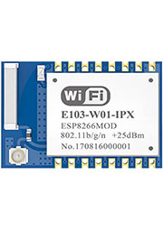 E103-W01-IPX, модуль WiFi, ESP8266EX, 2.4GHz, UART, 0.1 км