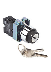 573986, Переключатель NP2-BG21, 2 положения фиксацией, 1НО, IP40