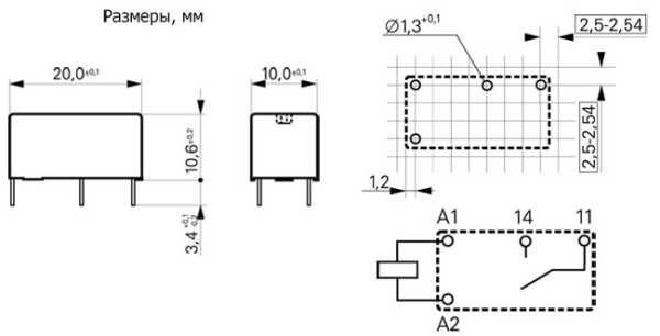 1-1393217-8, RE031024 реле 1 Form A 24В 6А/250В