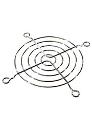 GT-80, Решетка для вентилятора 80x80, металл (никель/хром), аналог FG-80/M