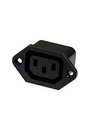 3-025, гнездо сетевое "3 pin" пластик на корпус 250v 10a