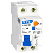 105523, Диф. автомат NXBLE-63Y 1P+N 10А 10mA электронный тип AС, х-ка С, 4,5kA