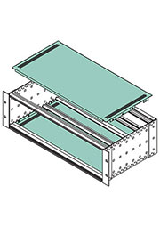 86463274, ADGA/M 27063-L Крышка из листового металла ЭМС, привинчиваемая, пассивированный алюминий,