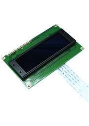 WEH002004BLPP5N00100, OLED 20x4, символьный, желтый